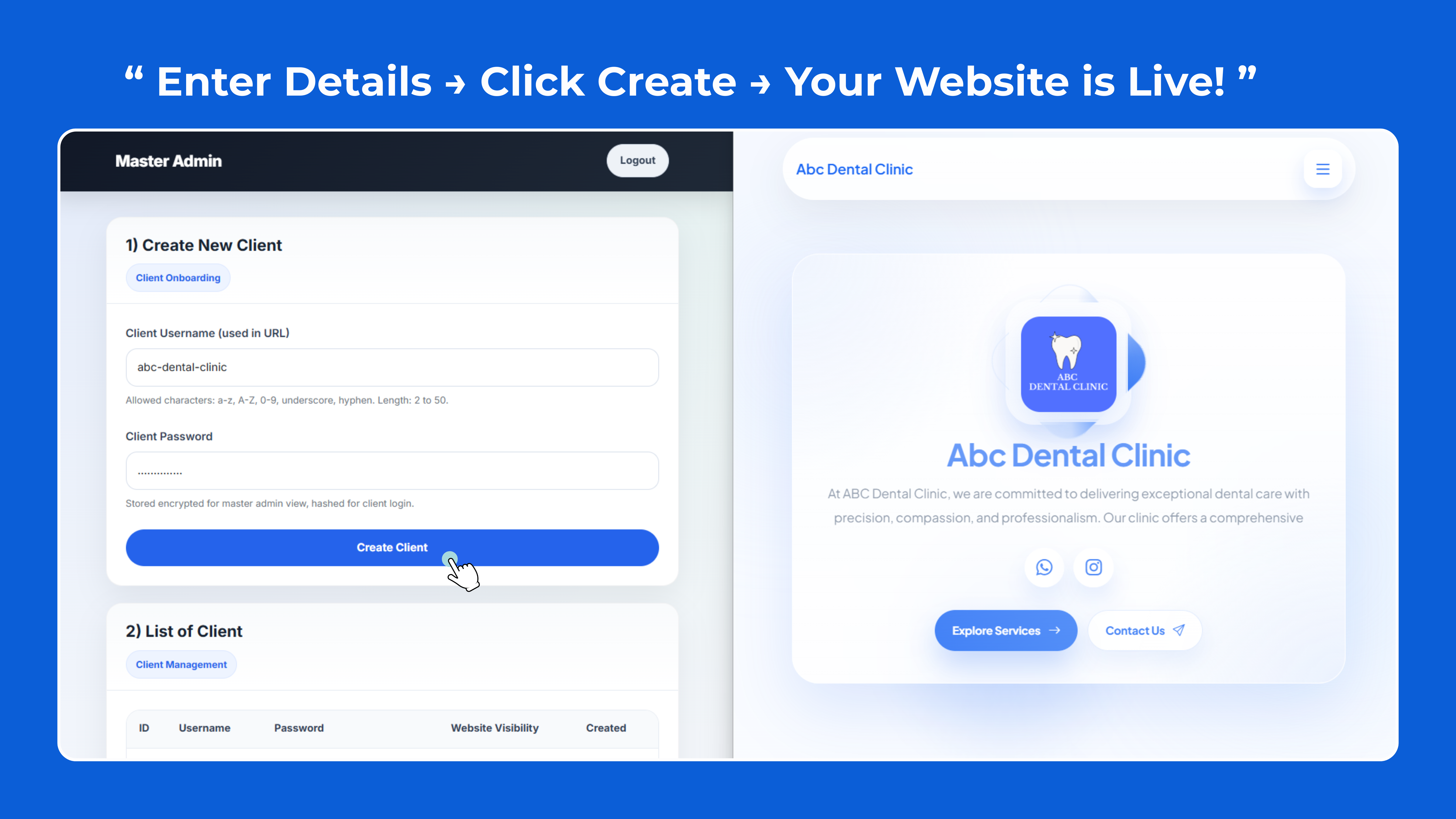 Create website